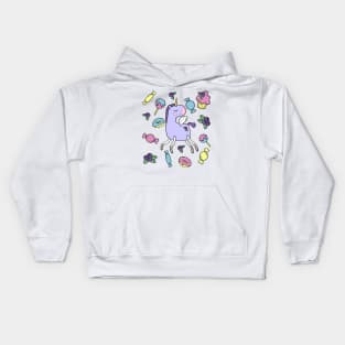 Blueberry Unicorn Kids Hoodie